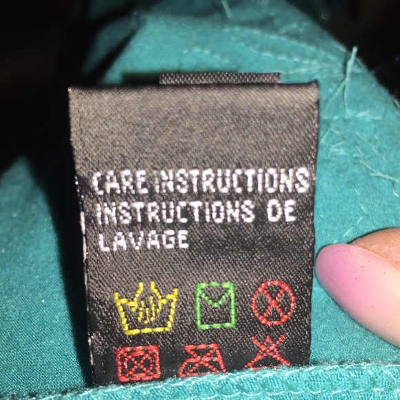 Turquoise top  with beads - Picture 7 of 7